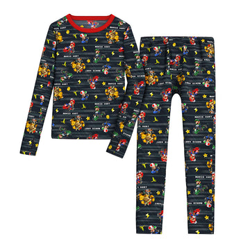 Sega's Sonic Boys Stretch Poly 2 pc. Long Sleeve Crew & Pant Set