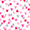 White Multi Heart / S