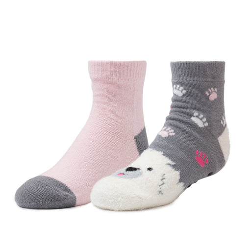 Dog;@Girls Dog Ankle Slipper Sock 2 Pack