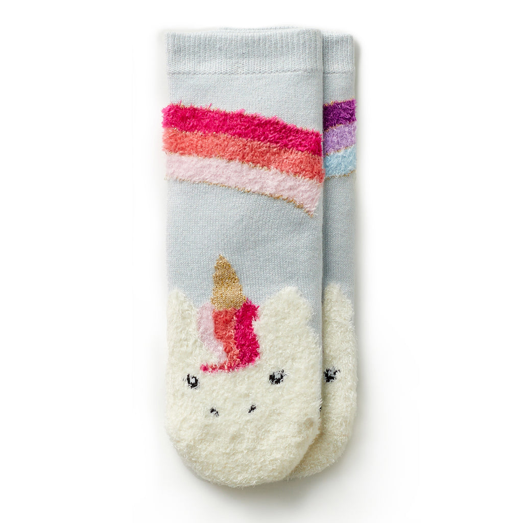 Girls Unicorn Ankle Slipper Sock