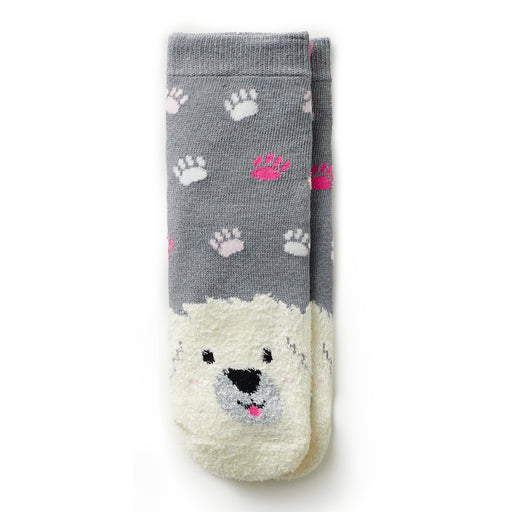 Girls Dog Ankle Slipper Sock