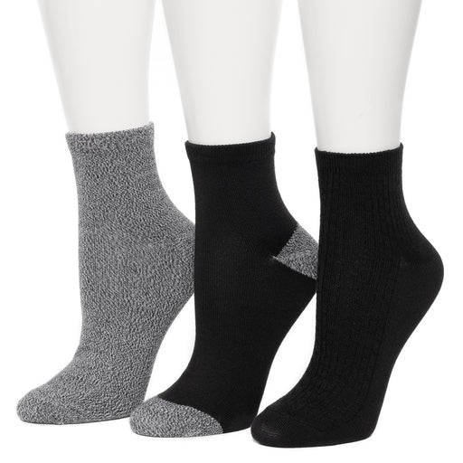 Black;@Vertical Texture Anklet Sock 3 Pack