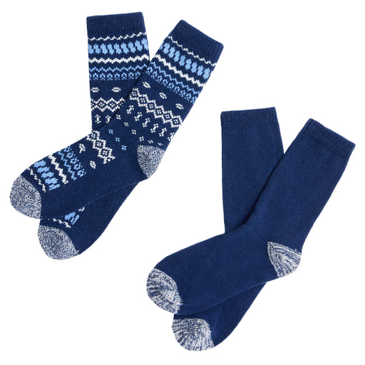 Medieval Blue;@Geo/Solid Chunky Crew Sock 2 Pack