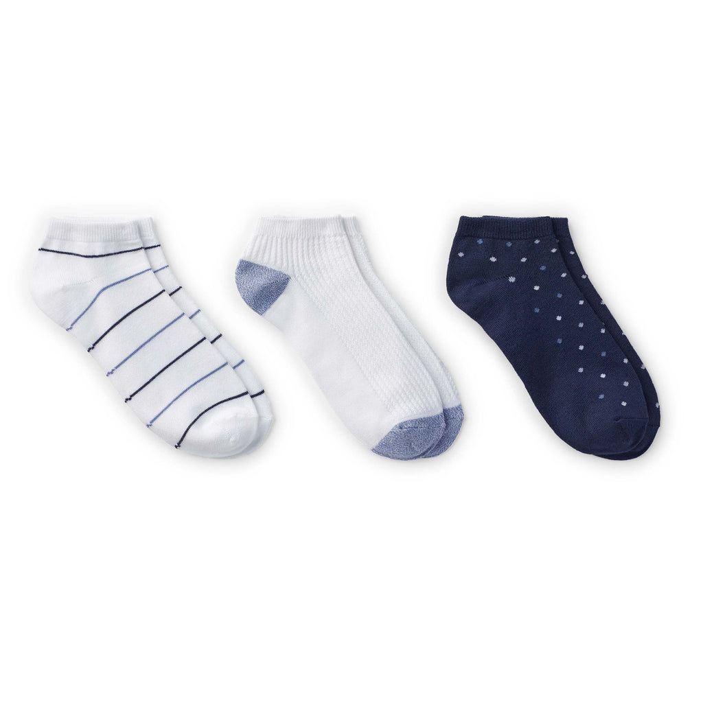 Multicolor Stripe Low Cut 3PK Socks