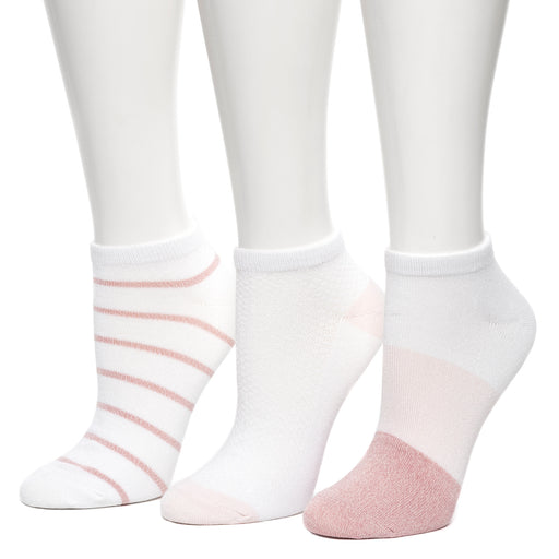 Pearl;@Colorblock Low Cut Sock 3 Pack