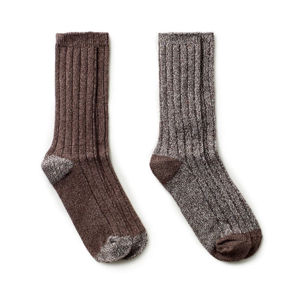 Mens Twist Rib Boot java Sock 2PK