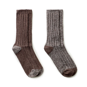 Mens Twist Rib Boot java Sock 2PK