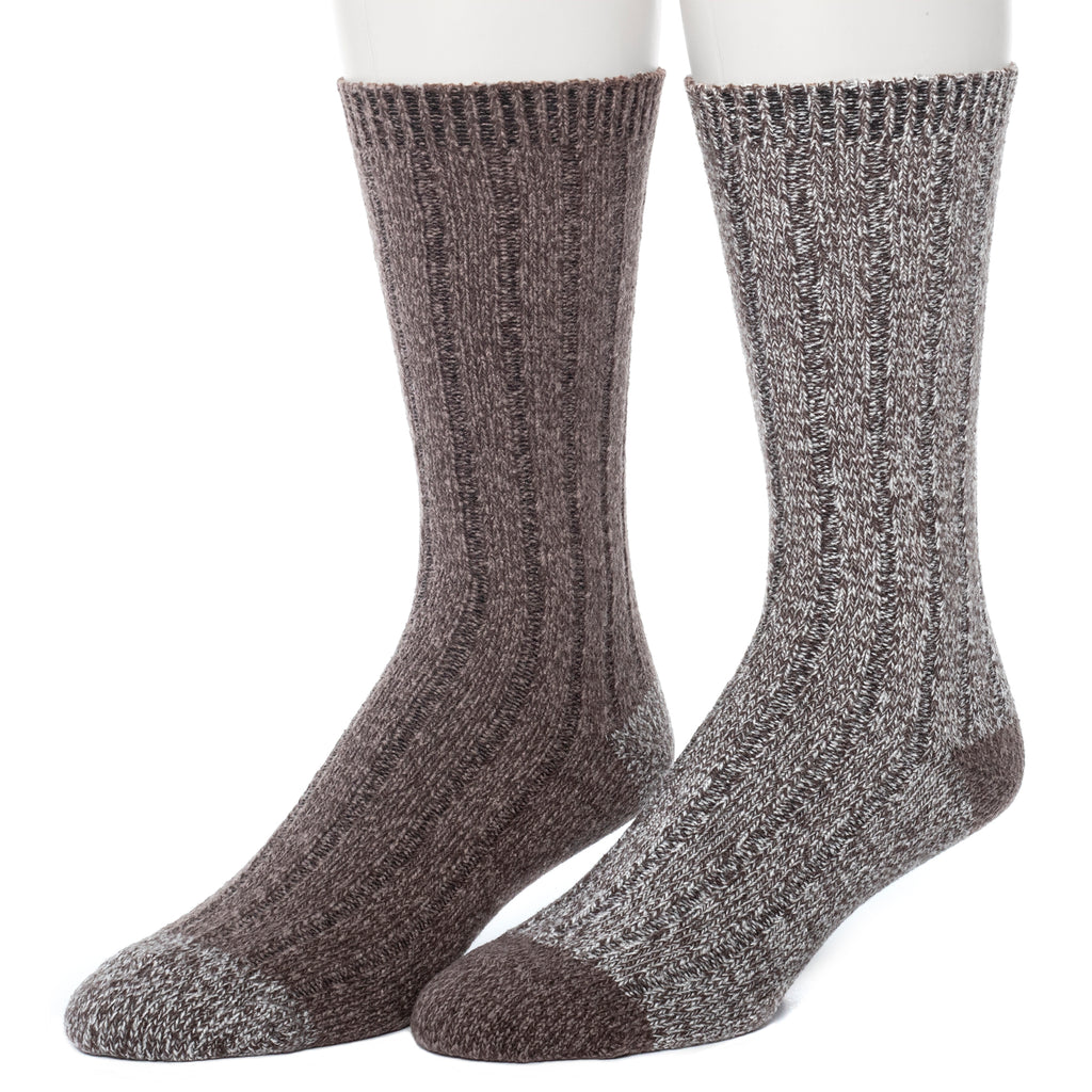Mens Twist Rib Boot java Sock 2PK