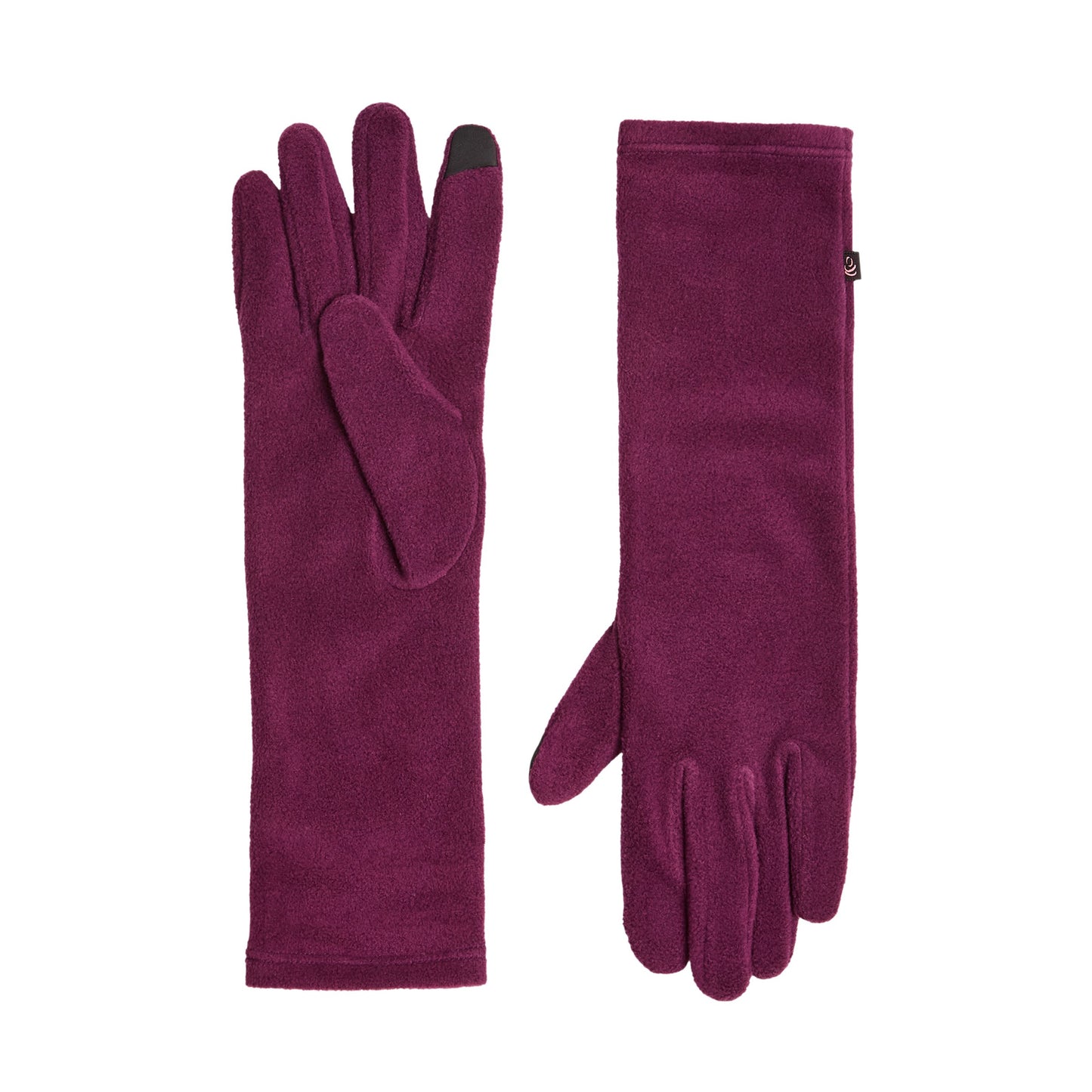 Deep Purple;@Fleece Long Glove 94% Polyester, 6% Elastane