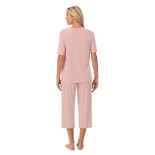 Cuddl Smart Elbow Sleeve Top with Cropped Pant Pajama Set - Cuddl Duds