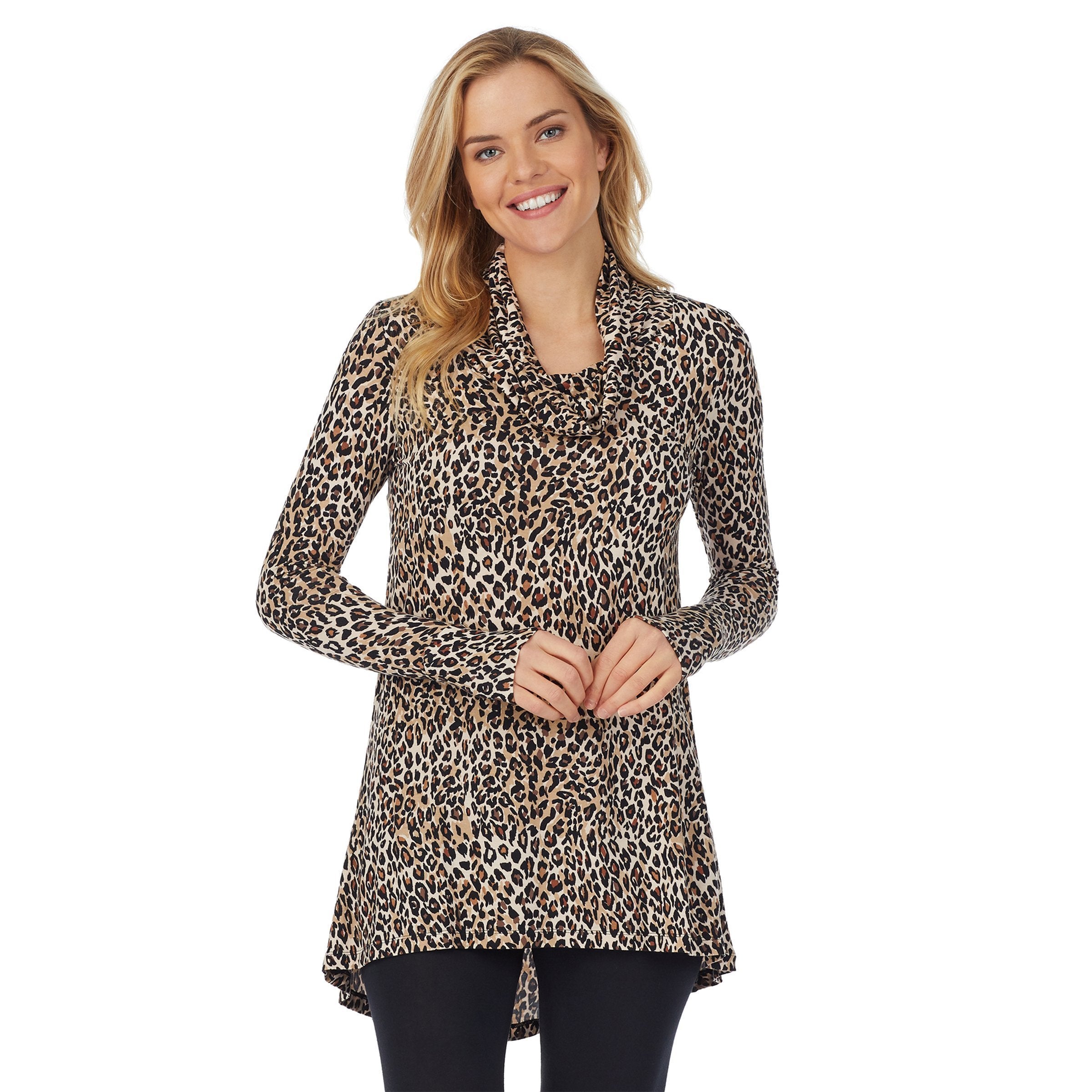 Softwear With Stretch Long Sleeve Cowl Tunic