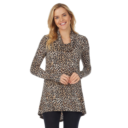 Cheetah;Model is wearing size S. She is 5’10”, Bust 34”, Waist 26