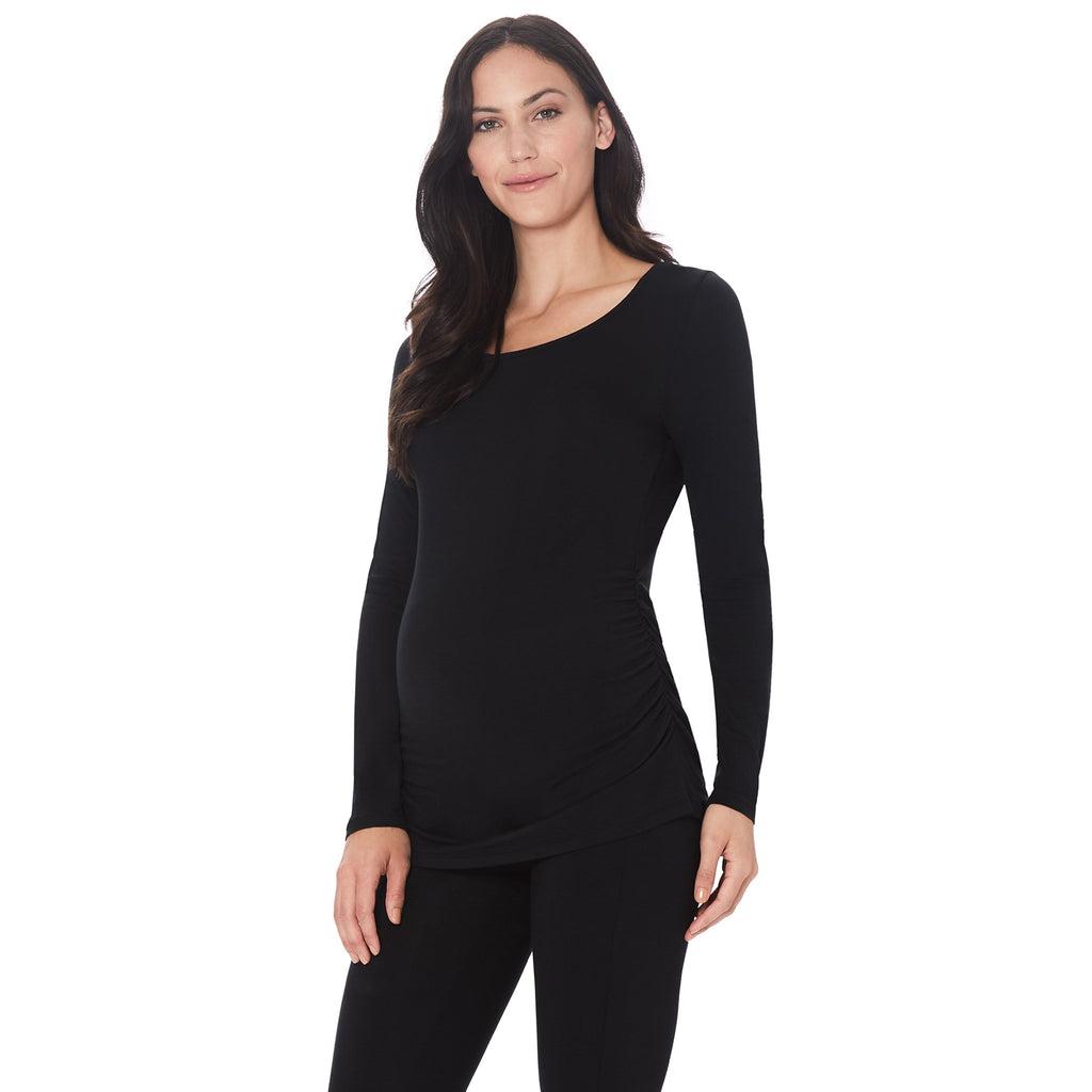 Softwear with Stretch Maternity Ballet Neck Top