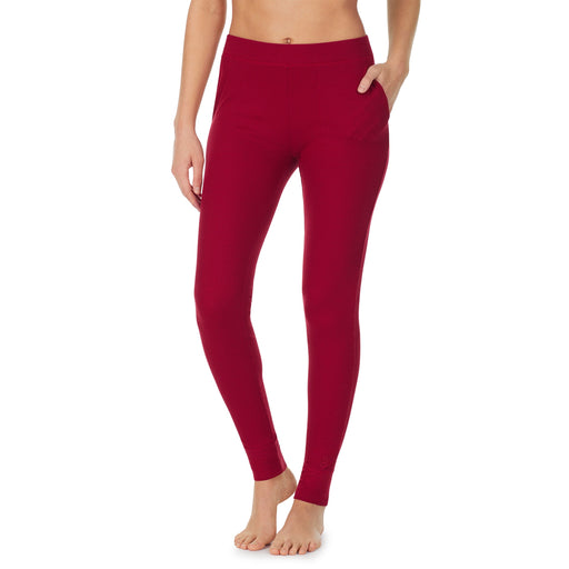 Deep Red;Boysenberry Purple;Model is wearing size S. She is 5’9”, Bust 32”, Waist 25”, Hips 35”.