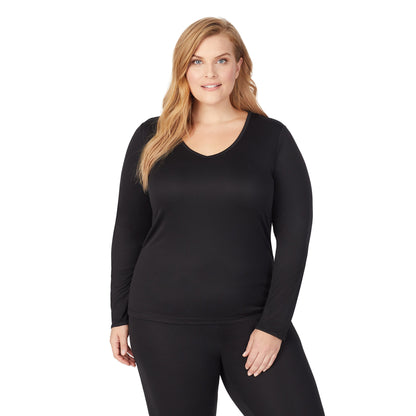 Black;Model is wearing size 1x. She is 5'9", Bust 38", Waist 36", Hips 48.5".