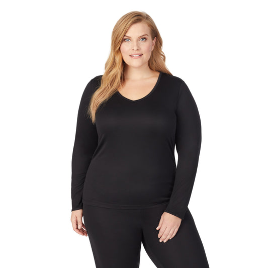 Black;Model is wearing size 1x. She is 5'9", Bust 38", Waist 36", Hips 48.5".