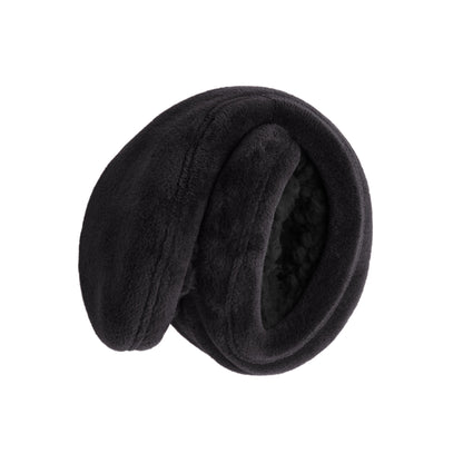 Black;@Double plush velour sherpa behind the head earwrap.