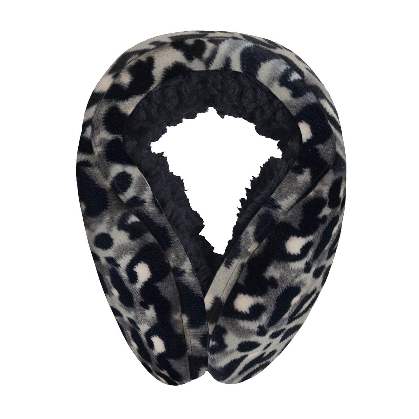 Snow Leopard;@Double plush velour sherpa behind the head earwrap.