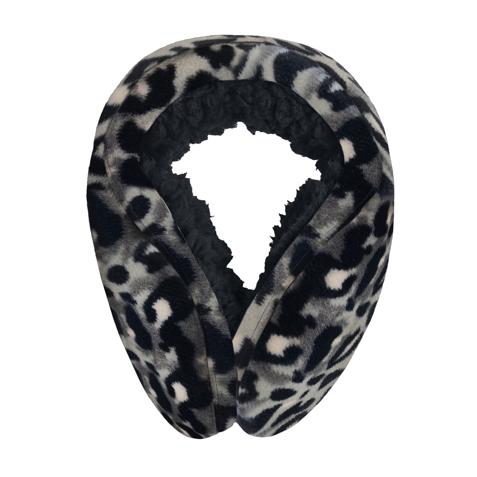 Double plush velour sherpa behind the head earwrap.
