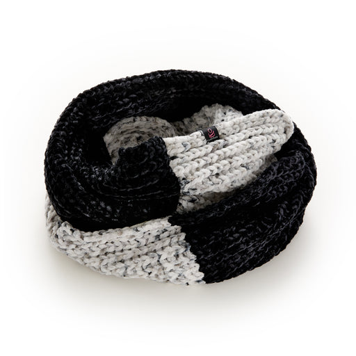 Black Multi;@A chenille black infinity scarf