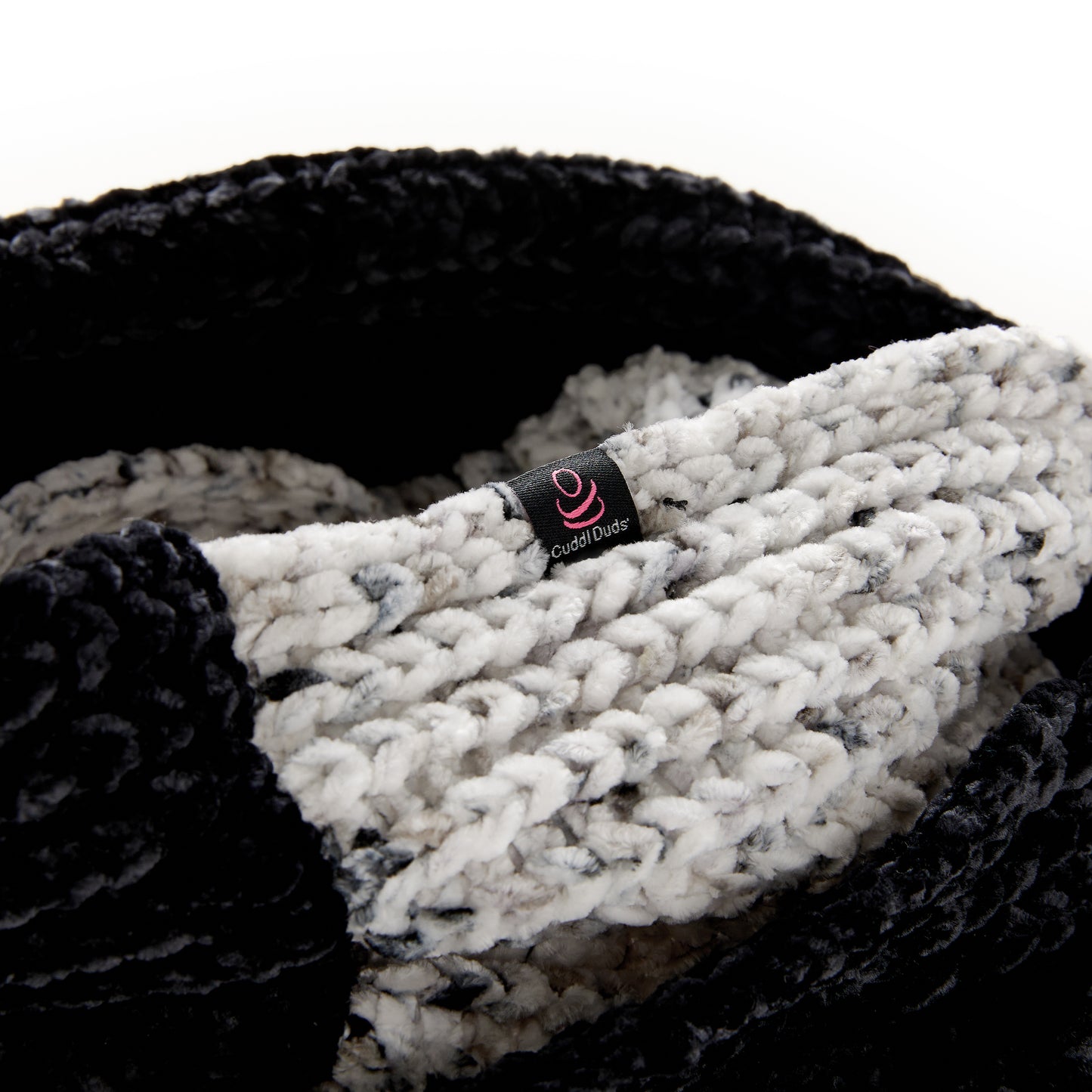 Black Multi;@A chenille black infinity scarf
