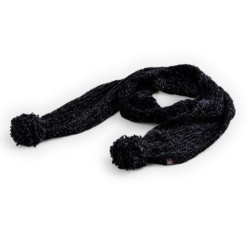 Black;@black pom scarf