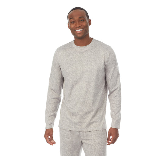 Cotton-Blend Short Sleeve Crew Neck Top 2-Pc Pajama Set
