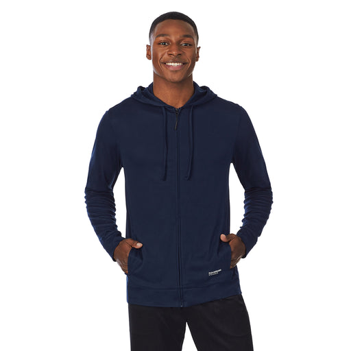 Mens Far-Infrared Enhance Sleep Full Zip Hoodie - Cuddl Duds