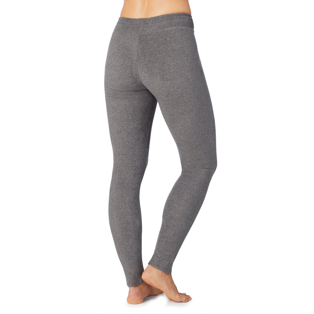 lower body of a lady wearing grey legging ! 59% Polyester, 35% Recycled Polyester, 6% Spandex !