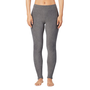 lower body of a lady wearing grey legging !59% Polyester, 35% Recycled Polyester, 6% Spandex!