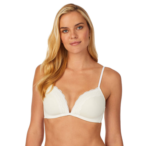 Womens' Ribbed Seamfree Wirefree Bra in Pink Lady