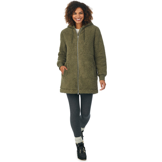  A lady wearing cozy anorak 