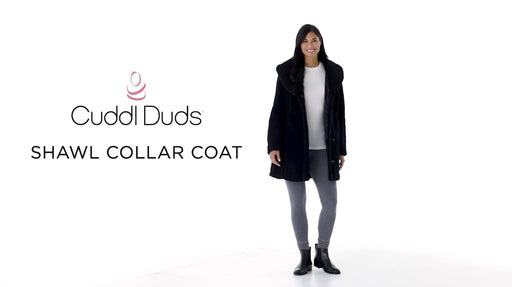 Shawl Collar Coat - Cuddl Duds