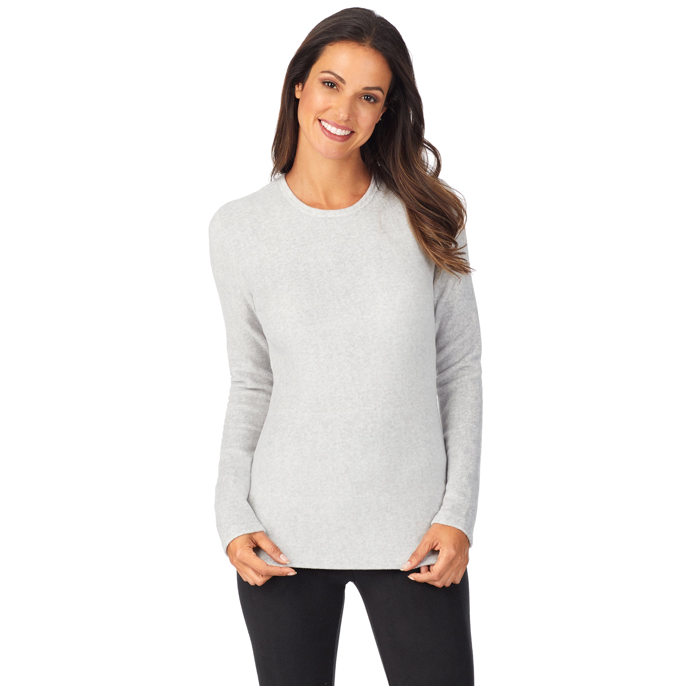 Cuddl duds women's fleece with stretch long sleeve crew new arrivals