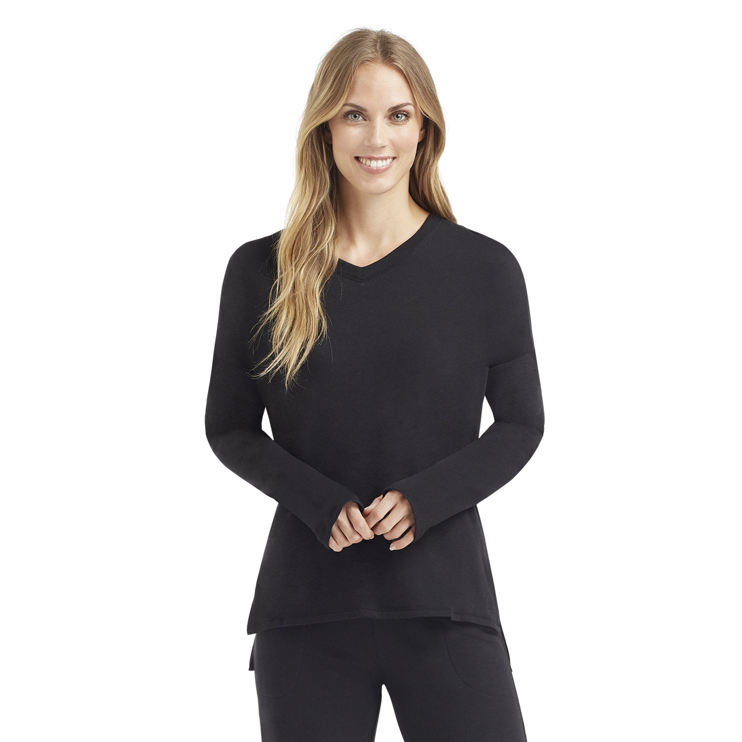 Comfortwear Long Sleeve V-Neck Pullover – Cuddl Duds