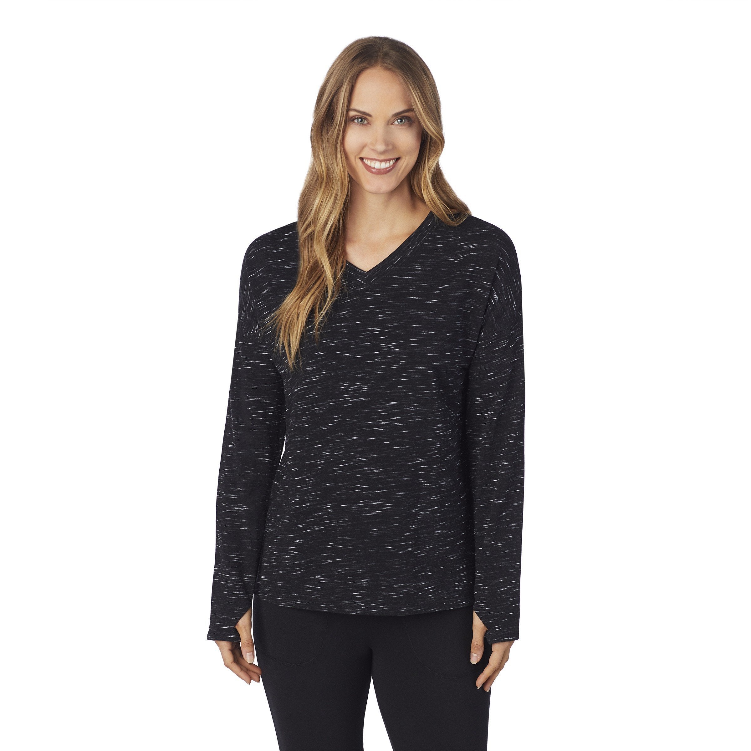 Comfortwear Long Sleeve V-Neck Pullover – Cuddl Duds