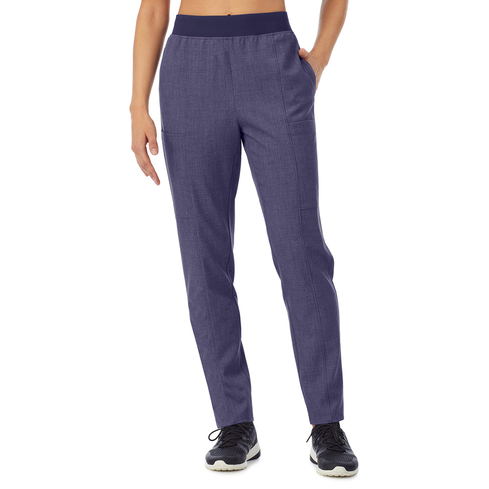 Womens scrub slim blue cargo pant