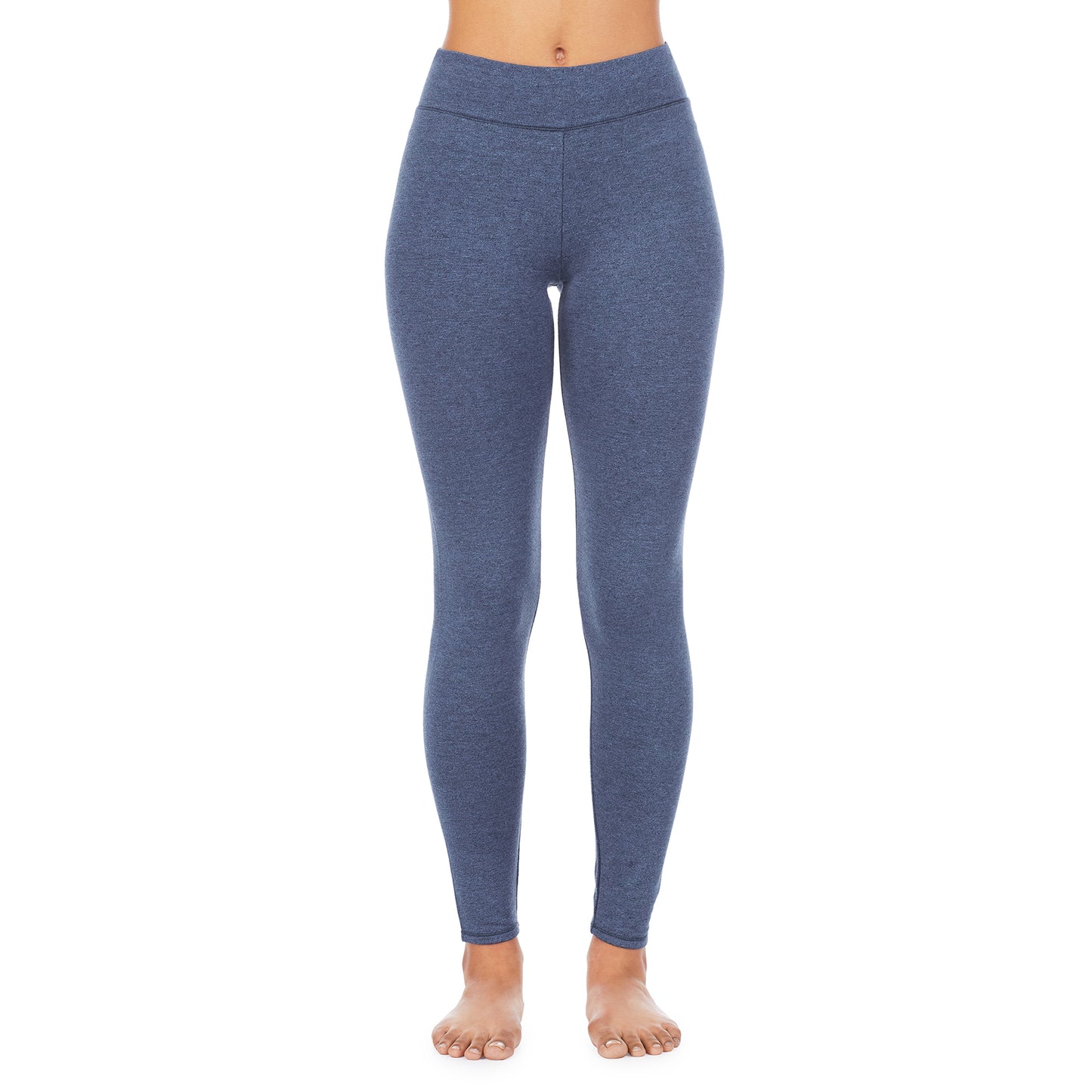 English Blue Heather;Model is wearing size S. She is 5’10”, Bust 34”, Waist 26", Hips 38”