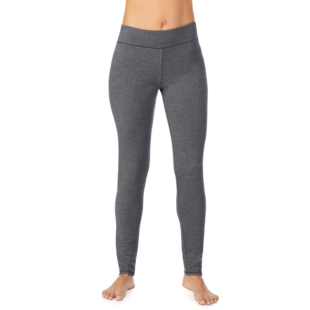 A lady wearing Ultra Cozy Legging in Charcoal Heather