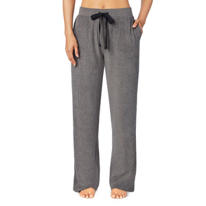 A lady wearing Fleecewear With Stretch Lounge Pant in Charcoal Heather  