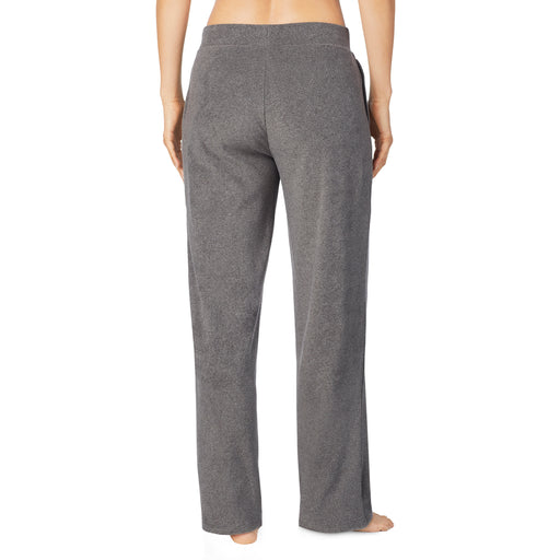 Charcoal Heather; Model is wearing size S. She is 5’9”, Bust 32”, Waist 25.5”, Hips 36”.@lower body of a lady wearing grey lounge pant