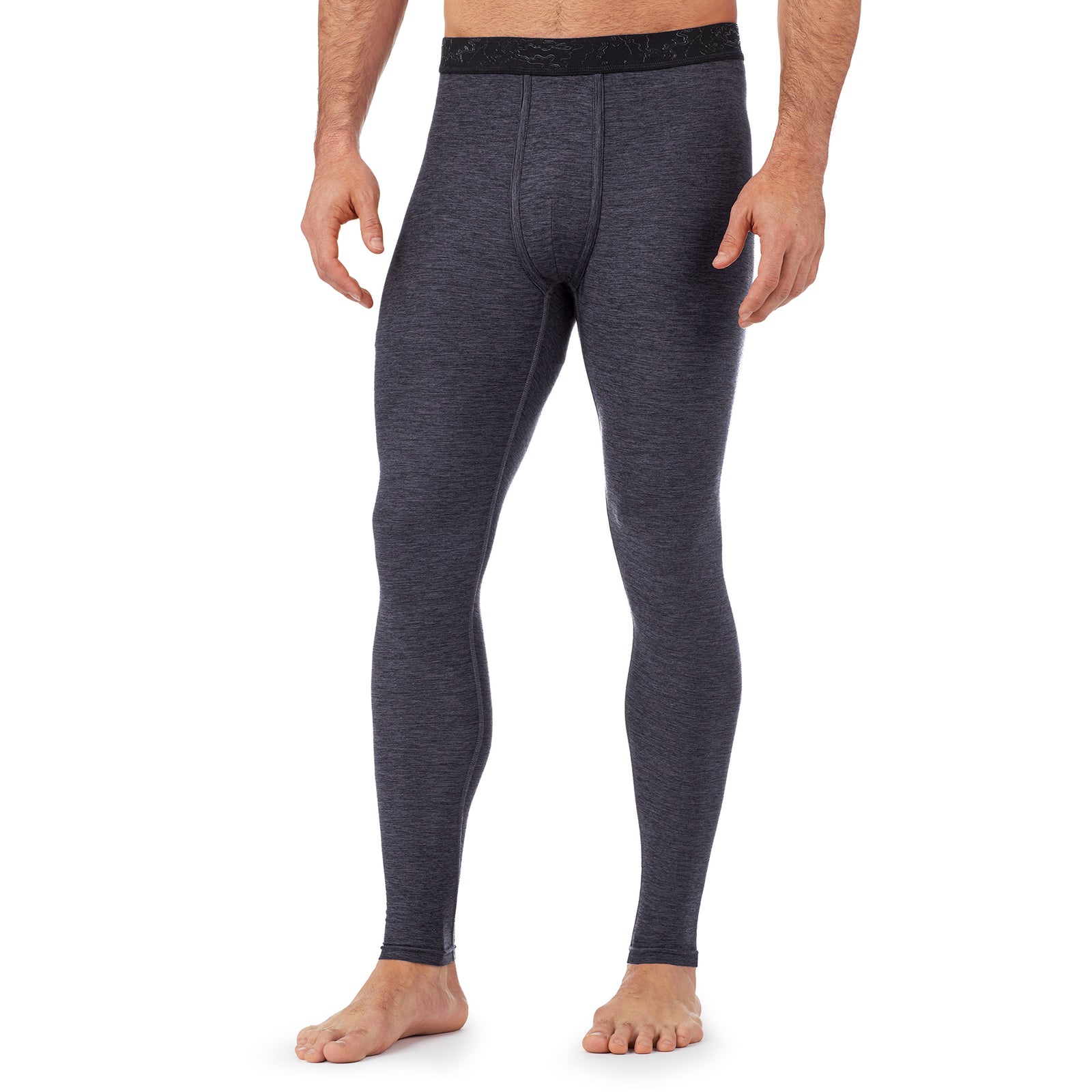 Black; Model is wearing size M. He is 6'1", Waist 31", Inseam 33".@Lower body of a man wearing black pants