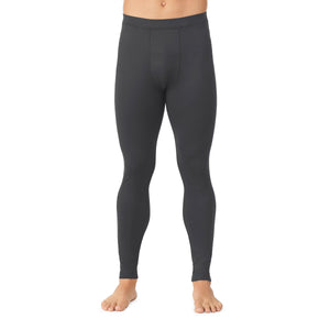 lower body of a man wearing ebony pants