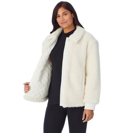 Sherpa Bomber Jacket - Cuddl Duds