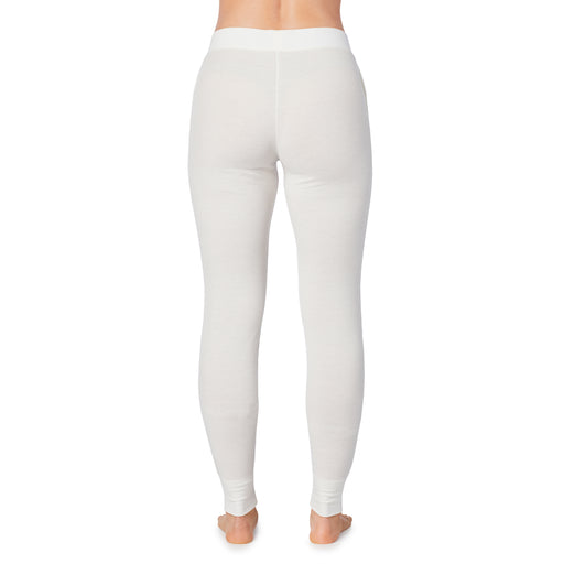  Ivory;Model is wearing size S. She is 5’9”, Bust 32”, Waist 25.5”, Hips 36”.@A lady wearing a ivory legging.