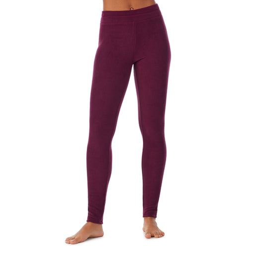 Climate Right by cuddl duds, Pants & Jumpsuits, Climate Right By Cuddle  Duds Fleece Leggings Black Purple Olive Green Aztec