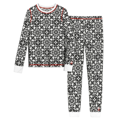 Nordic Fairisle;@Girls Thermal 2 pc. Long Sleeve nordic geo Crew & Pant Set