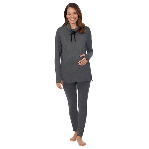 Ultra Cozy Maternity Long Sleeve Funnel Neck Tunic - Cuddl Duds