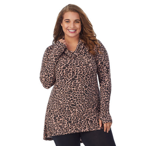 Cuddl Duds Women's Softwear with Stretch Long Sleeve Cowl Tunic, Floral, X- Small : : Clothing, Shoes & Accessories