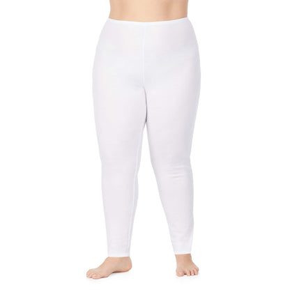 A lady wearing white softwear legging